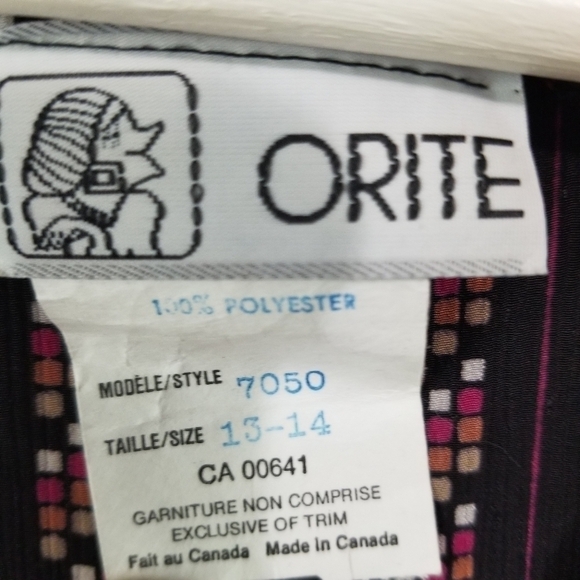 𝅺vintage Orite Union Made Long Sleeve Striped Dress. 9 to 5 realness - Picture 8 of 9